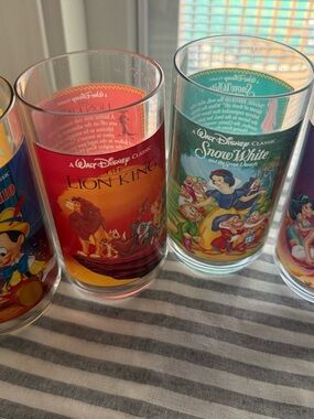 Disney Lion King Red and Yellow Collectible Drinking Glass